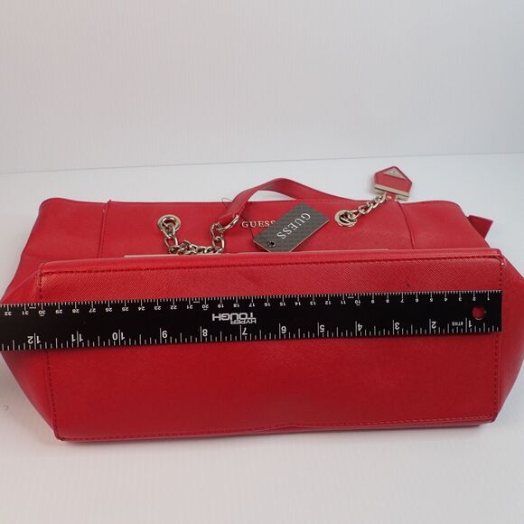 GUESS Red Tote Bag Purse Alessandra 15GF-325 With Tag - Picture 14 of 16